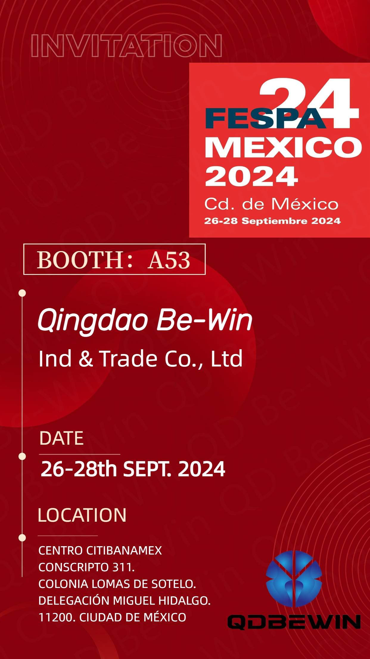 Qingdao Be-Win Ind & Trade Co., Ltd akan Memamerkan Lembaran Akrilik, Papan Busa PVC, dan Panel Komposit Aluminium di FESPA 2024 Meksiko