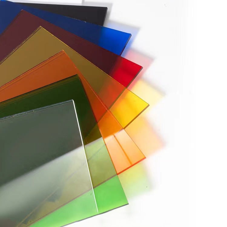 Warna lembaran plexiglass plastik akrilik untuk kotak cahaya