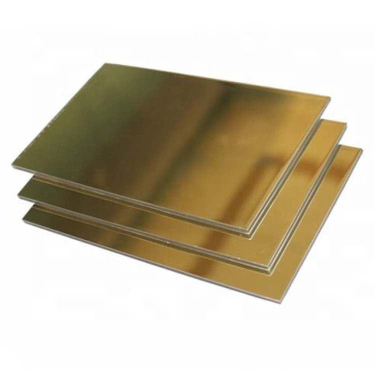Panel komposit aluminium cermin emas